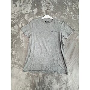 Columbia Sportswear Company Mens T-Shirt‎ Short Sleeve Gray Logo Size M